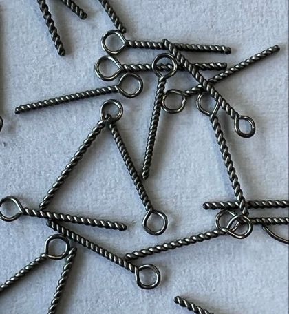 Line Eyes For Pole Float Making Twisted Wire Type x 500 pcs