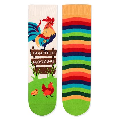 CHAUSSETTES COULEUR COTON Coq