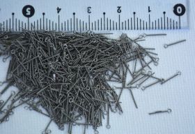 Line Eyes For Pole Float Making Twisted Wire Type x 50pcs