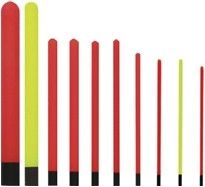 Antenne galleggianti a palo cavo grandi misure x 10 pz