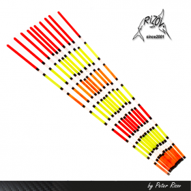 Cylindre creux, embouts multicolores x 10 pcs