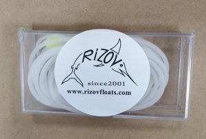 set of Silicone Pole Float Rubber clear 0.6 , 0.8 , 1.0 mm