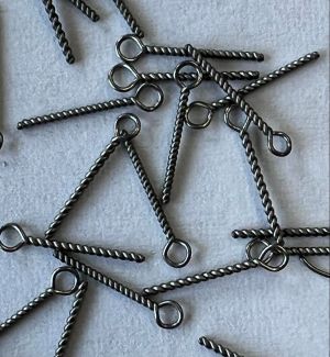 Line Eyes For Pole Float Making Twisted Wire Type x 50pcs