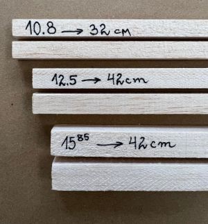 Bâton de bois carré en balsa