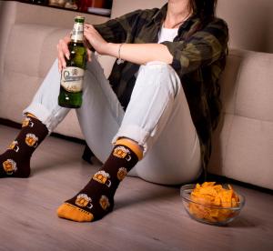 SOCKS  COLOUR COTTON Beer