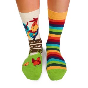 SOCKS  COLOUR COTTON Rooster