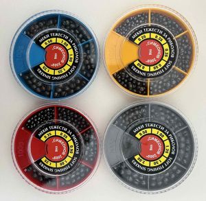  LEAD SPLIT SHOT  gray box